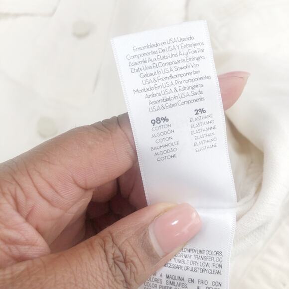 🆕 Anthropologie Mother Bruiser Cropped Embroidery Denim Jacket Size Medium - Picture 6 of 8